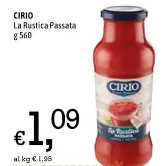 Famila CIRIO La Rustica Passata 560 g offerta