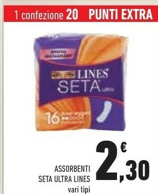 Conad Lines Assorbenti Seta Ultra offerta