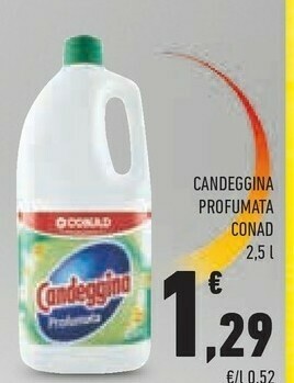 Conad Conad Candeggina Profumata 2500 Ml offerta