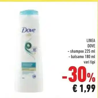 Conad Dove Linea Shampoo 225 Ml offerta