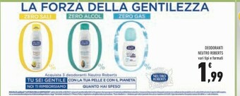 Conad Neutro Roberts Deodoranti offerta