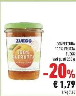 Conad Zuegg Albicocche 100% Da Frutta 250 G(ml) offerta