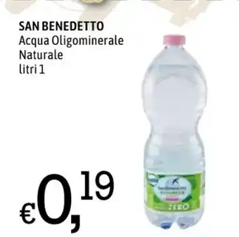 Famila SAN BENEDETTO Acqua Oligominerale Naturale litri 1 offerta