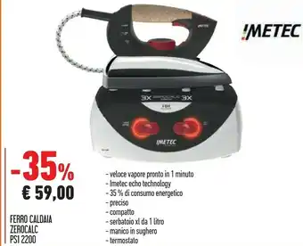 Conad Imetec ZeroCalc PS1 2200 offerta