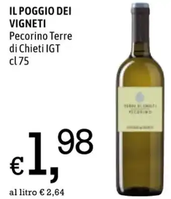 Famila IL POGGIO DEI VIGNETI Pecorino Terre di Chieti IGT cl 75 offerta