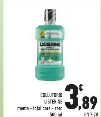Conad Listerine Collutorio Menta offerta
