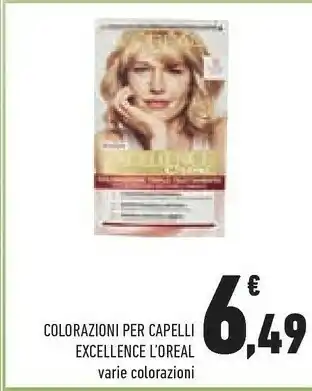 Conad L'Oreal Colorazione Per Capelli Excellence offerta