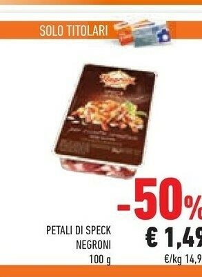 Conad Negroni Petali Di Speck 100g offerta