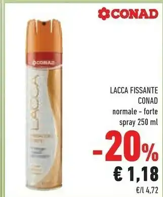 Conad Vitasnella Conad Lacca Fissante Normale offerta