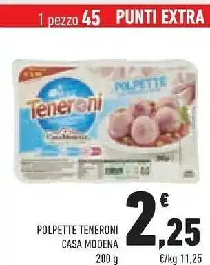 Conad Casa Modena Polpette Teneroni offerta