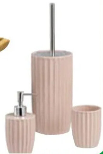 Famila SET BAGNO Portascopino, portaspazzolino e dispenser sapone offerta