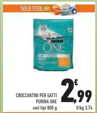 Conad Purina ONE Junior Cibo Secco Per Gatti Gattino Pollo 800 G offerta