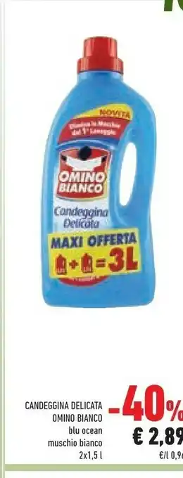 Conad Omino Bianco Candeggna Delicata Blu Ocean 1500ml offerta