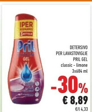 Conad Pril Detersivo Per Lavastoviglie offerta