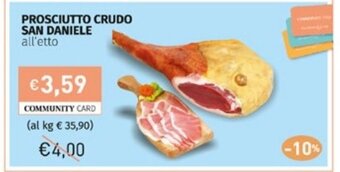 Prezzemolo e Vitale PROSCIUTTO CRUDO SAN DANIELE all'etto offerta
