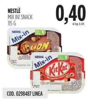 Carico Cash & Carry Nestlé Mix in! Snack 115g offerta