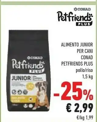 Conad Conad Alimento Junior Per Cani offerta