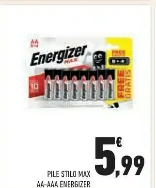 Conad Energizer Pile Stilo Max offerta