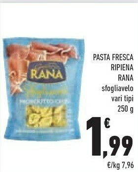 Conad City Rana Pasta Fresca Ripiena Sfogliavelo offerta