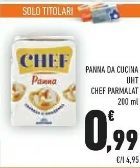 Conad City Parmalat Panna Chef 200 G(ml) offerta