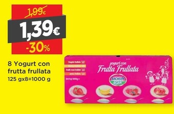 DPiù Sachsen Milch - Yogurt Con Frutta Frullata Fragola, Banana, Frutti Rossi, Pesca 1000 G(ml) offerta