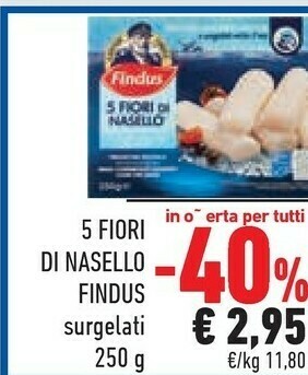 Conad City Findus 5 Fiori Di Nasello 250 G(ml) offerta