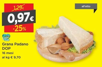 DPiù Grana Padano Dop 16 Mesi offerta