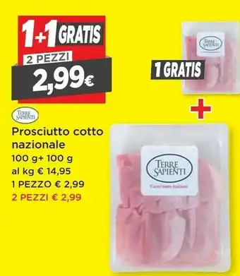 DPiù Terre sapienti Prosciutto Cotto Nazionale offerta