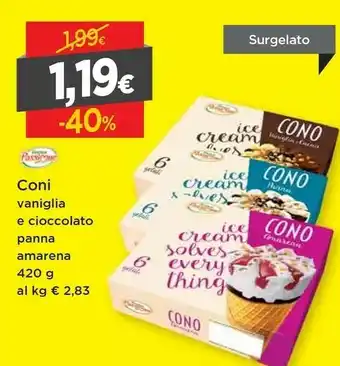 DPiù Fresca passione Coni Vaniglia E Cioccolato/ Panna Amarena 420 G offerta