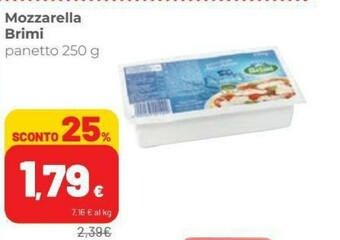 Coop Brimi Mozzarella 250 G offerta
