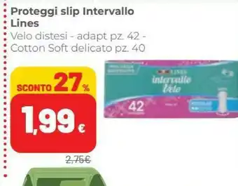 Coop Lines Proteggi Slip Intervallo offerta