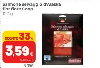Coop Coop - Salmone Affumicato Selvaggio Varietà Sockeye Fiorfiore 100 G(ml) offerta