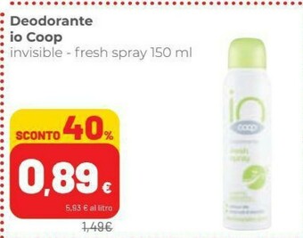 Coop Deodorante offerta