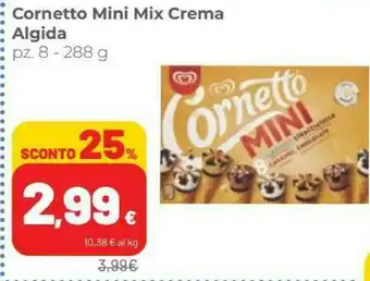 Coop Algida Cornetto Mix Mini Fragola, Cocco, Nocciola, Classico offerta