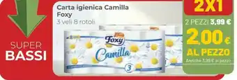 Coop Foxy Carta Igienica Camilla offerta