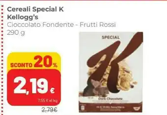 Coop Kellogg's Special K - Barrette Di Cereali Con Cioccolato Fondente offerta