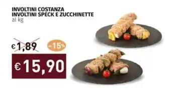 Prezzemolo e Vitale INVOLTINI COSTANZA INVOLTINI SPECK E ZUCCHINETTE al kg offerta
