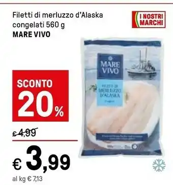 Iper La Grande Filetti di merluzzo offerta
