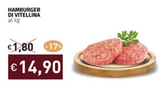 Prezzemolo e Vitale HAMBURGER DI VITELLINA al kg offerta