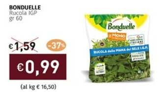 Prezzemolo e Vitale BONDUELLE Rucola IGP gr 60 offerta