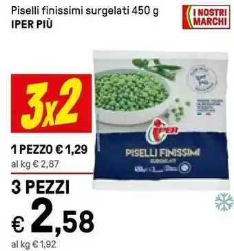 Iper La Grande Piselli Finissimi Surgelati offerta