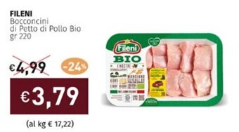 Prezzemolo e Vitale FILENI Bocconcini di Petto di Pollo Bio gr 220 offerta