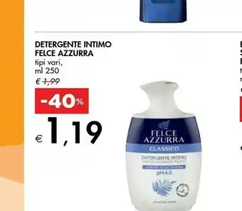 Bennet Felce Azzurra Detergente Intimo Classico 250 Ml offerta