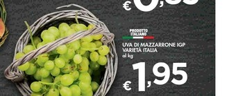 Bennet Uva Di Mazzarrone IGP Varieta Italia offerta