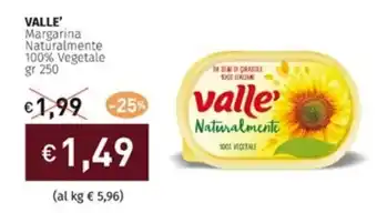 Prezzemolo e Vitale VALLE' Margarina Naturalmente 100% Vegetale offerta