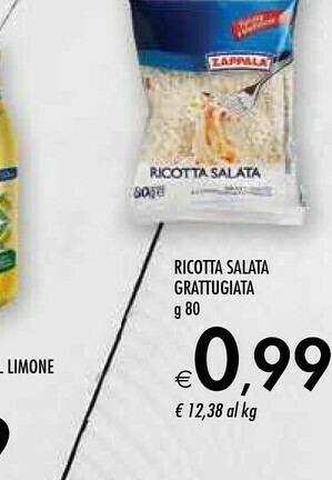 Bennet Zappalà Ricotta Salata Grattugiata offerta