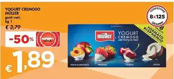 Bennet Muller Yogurt Con Frutta Frullata Fragola, Banana, Albicocca, Pesca 1000 G(ml) offerta