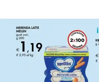 Bennet Mellin Merenda Latte offerta