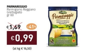 Prezzemolo e Vitale PARMAREGGIO Parmigiano Reggiano Grattugiato gr 60 offerta