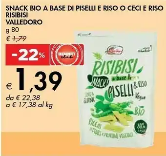 Bennet Valledoro Risibisi A Base Di Piselli & Riso Bio offerta